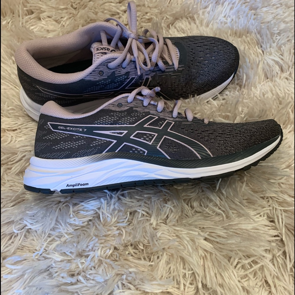 ASICS Gel-Excite 7 Graphite Grey/Rose Sz 8.5